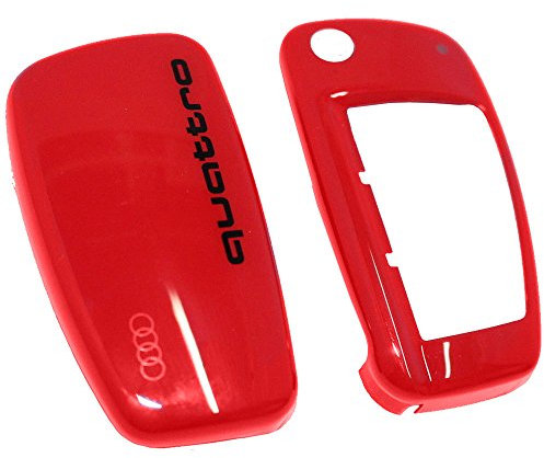 Audi 8V0071208AZ3M Couvre-Clé Décoratif avec Inscription, Rouge Misano