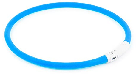 Ancol USB Flashing Band for Dog 60 cm Blue