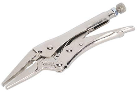 Sealey Ak6824 Locking Pliers Long Nose 170Mm 0-50Mm Capacity