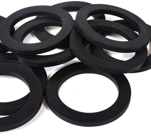 Schläfer 184610 | Guarnizioni Idrauliche Universali in Gomma Piatta per Sifone 1 1/4, Compatibili con Lira e Rondelle, per Tubo di Scarico Lavelli e Lavandini, Altezza 3mm, 5 Pezzi