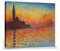 1art1 Claude Monet Poster Abendstimmung In Venedig, 1908 Bilder Leinwand-Bild Auf Keilrahmen | XXL-Wandbild Poster Kunstdruck Als Leinwandbild 80x60 cm