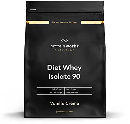 Diet Whey Isolate 90 (Isolat De Whey) | Faible Teneur en Graisses | Shake Ultra Pur | Favorise la Perte de Poids | THE PROTEIN WORKS | Crème Vanillée | 500g