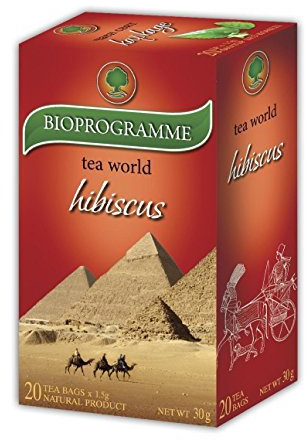 KUKER - Hibiscus Tea From Dried Flowers - 100% Pure Natural Organic for Blood Pressure (20 Bags) 30g