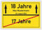 Ortsschild Bild 17. Geburtstag - 18. Geburtstag persönliches Geschenk 18 Jahre personalisierte Geschenkidee 18. Geburtstag mit Name und Datum