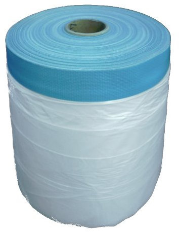 30 Rollen bauFIT UV Gewebe-Masker PLUS Abdeckfolie 55 cm mit Gewebeklebeband UV stabil - Außen Abklebeband Folienklebeband Gewebeband Klebeband Abdeckband Malerfolie 550 mm