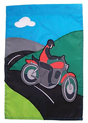 In the Breeze Motorradmann-Flagge für den Garten