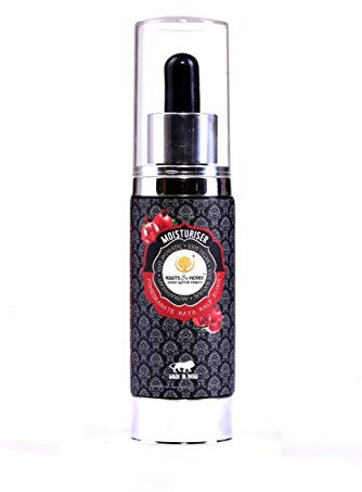 ROOTS AND HERBS Ayurvedic Face Moisturizer For Men And Women, Natural Vegan No Paraben Pomegranate Skin Food Moisturiser Cream With Vitamin C For Dry And Normal Skin 3.38 Fl Oz (Pack of 1)