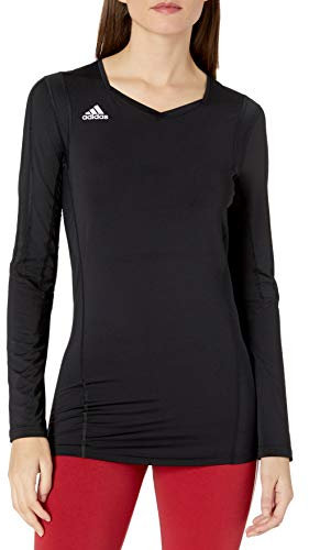 adidas Women's Volleyball Quickset Long Sleeve Jersey, X-Small, Black