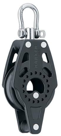 HARKEN Sailing 40mm Carbo Block Single, Swivel w/Becket, Part 2637