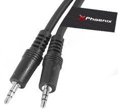CABLE PHOENIX AUDIO JACK 3.5 MACHO MACHO 5M