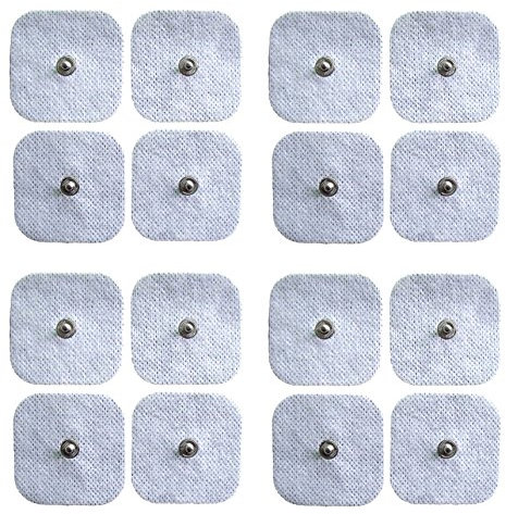 TENS Electrodes High Quality Set of 16 Square Pads With 3.5mm Studs for Beurer Santias Tens Machines by HCW