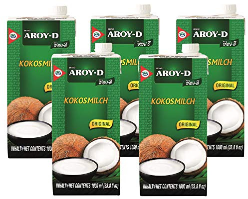 Aroy-D - lait de coco - 5 pièces (5 x 1 litre)