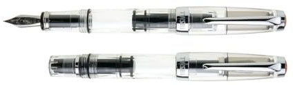 Twsbi Diamond Mini Clear Fountain Pen, Resin, Metal, Transparent - M