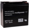 akku-net Batteria ricaricabile da cambio per corrente di emergenza (USV) 12V 22Ah (sostituisce anche 17Ah 18Ah 19Ah) resiste ai cicli, 12V, Lead-Acid