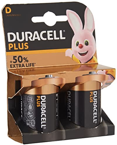 Duracell - Batterie D - 2 pezzi
