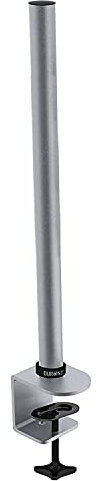 Duronic DM15 DM25 DM35 Monitor Arm Stand 60cm Pole SILVER | Compatible with All Monitor Desk Mount Arms | Silver | Steel | Long | 600mm Length | 32mm Diameter | Clamp Included