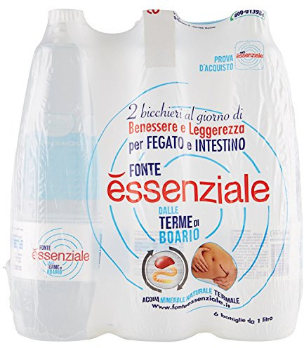Essenziale Acqua Minerale Naturale - 6 Bottiglie da 1 Litro