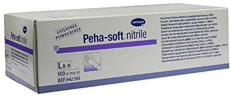 PEHA-SOFT nitrile Unt.Handsch.unste.puderfrei L 100 St Handschuhe