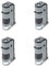 Carson MicroFlip 100x-250x Microscopio Tascabile LED e UV - Base a Scorrimento Ribaltabile - Compatibile Smartphone - Ideale per STEM e Insetti - Set da 4 (MP-250MU)