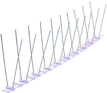 Pieza 45Cm Pinchos Anti-Aves Y Anti-Gatos 10 Polipropileno Anti Uv (Transparente)