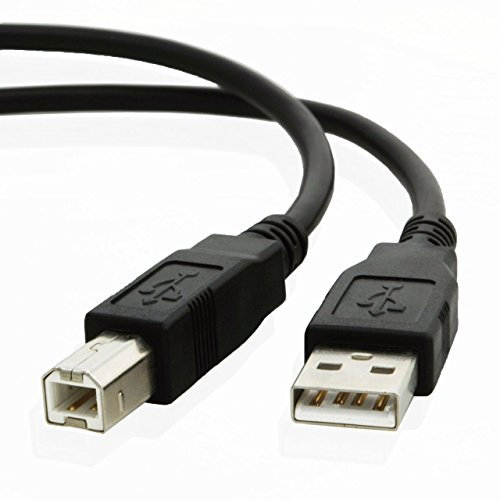 KING OF FLASH 5m USB 2.0 A Male to USB 2.0 B Male Premium High Quality Fast Data Sync Cable Lead For Printers, External Hard Drives and Other USB 2.0 Peripherals (5M)