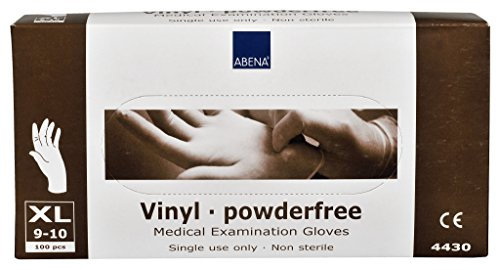Abena Vinyl Handschuhe X-Large Puderfrei, transparent