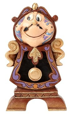 Disney Traditions Keeping Watch - Cogsworth Figurine, 6,4 x 3,5 x 10,8 cm ; 154 g, Bunt