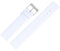 MARBURGER Uhrenarmband 18mm Leder Weiss Silber Glatt - Montage Set 7621820000120