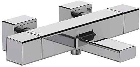 Jacob Delafon E9127-CP STRAYT Mitigeur thermostatique bain-douche mural, Chrome