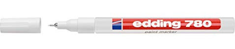 Edding E780 Marqueur peinture Pointe extra fine Blanc laqué Lot de 10