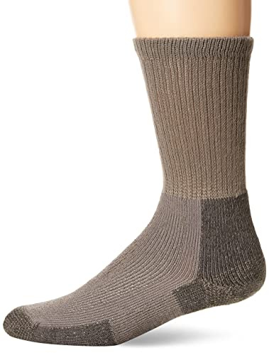 Thorlos Unisex KX Thick Padded Hiking Crew Socks, Pewter, Medium
