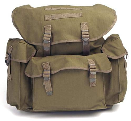 A.Blöchl AB Robuster Bundeswehr Rucksack 30 Liter (42 x 38 x 16 cm/Oliv)