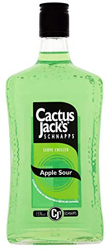 Cactus Jacks Apple Sour Schnapps 75cl Bottle