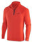 Black Crevice Herren Skirolli Zipper Shirt, rot/schwarz, L
