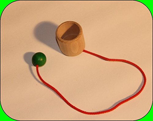 Holzspielzeug Fangbecher BxT 3,7x3,7cm NEU Fangspiel Geduldsspiel Geschicklichkeitsspiel Spielsortiment SpieleSpielzeug Strategiespiell Bauspiel Holzgestaltung Holzbaukasten Holz Seiffen E