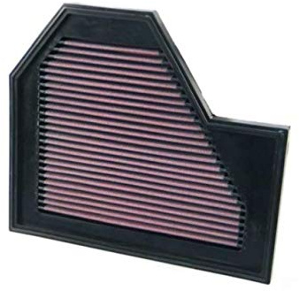 K&N 33-2350 Waschbarer und wiederverwendbarer KFZ Tauschluftfilter, Rot | kompatibel mit BMW M5 5.0 V10 2005-2010 / M6 5.0 V10 2005-2011 (rechts) (33-2350)