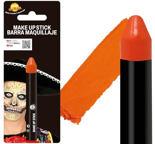 FIESTAS GUIRCA GUI15211 - Blister Pack: Make-up Stick, 14x90. orange