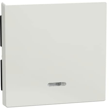 Schneider Electric Merten Wippe mit Kontrollfenster, für Kontrollschalter- und Taster-Einsatz, 1-fach, System M, polarweiss glänzend, Artikelnummer 436019