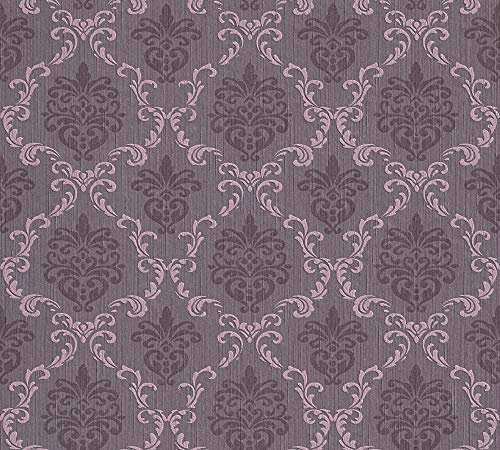 Architects Paper Textiltapete Tessuto Tapete mit Ornamenten barock 10,05 m x 0,53 m lila Made in Germany 956295 95629-5