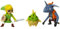 Jakks Pacific Jakks pacificmfgnin027 Abysse Nintendo Series 4 Zelda Micro Figuren in Blister (3 cm, 3-teilig), Modell Sortiert