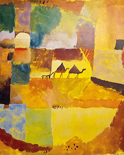1art1 Paul Klee Poster Zwei Kamele Und EIN Esel, 1919 Kunstdruck Bild 50x40 cm