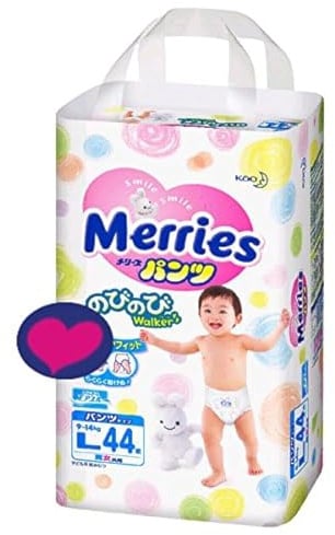 Japanische Windeln Merries PL (9-14 kg)// Japanese diapers nappies - Merries PL (9-14 kg)// Японские подгузники Merries PL (9-14 kg)