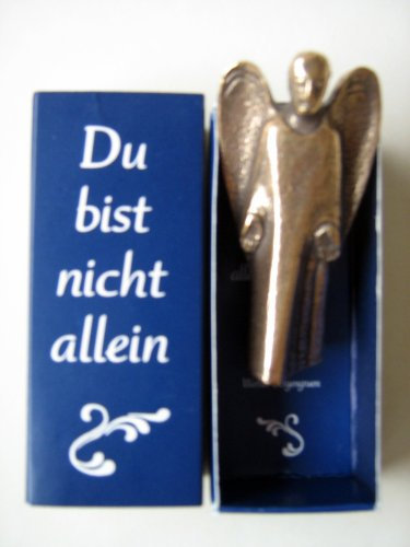 Birsppy HORLAT Handschmeichler Schutzengel Du bist Nicht allein Bronze Figur Original Handarbeit Maria Laach 801051/7