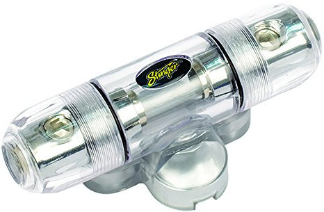Stinger AGU Sicherungshalter mit 4/8 Gauge- und SHOCKROME Finish