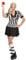 W WIDMANN MILANO Party Fashion - Kostüm Schiedsrichterin, Kleid, Fußball, Sport, Faschingskostüme, Weiß/Schwarz