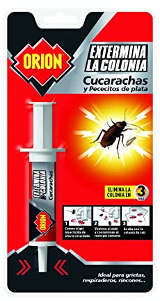 Orion - Jeringa Matacucarachas y Insectos en Gel para Grietas, Respiraderos y Rincones - 8 gr