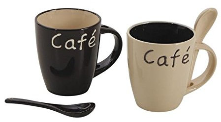 AUBRY GASPARD Série de 6 mug en grès Café