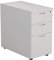 Office Hippo Strapazierfähiger Aktenschrank, robuster Schubladenkasten, abschließbarer Bürostauraum für A4- oder Kanzleiakten-Ablage, Weiß, 3 Schubladen