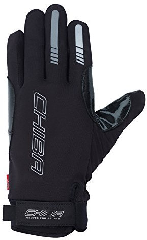 Chiba Erwachsene Rollstuhlhandschuh Windstopper, schwarz, M, 11116