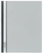 DURABLE Hunke & Jochheim Sichthefter mit Abheftschieber, Hartfolie, 0,16 mm, DIN A4, 280 x 330 mm, grau